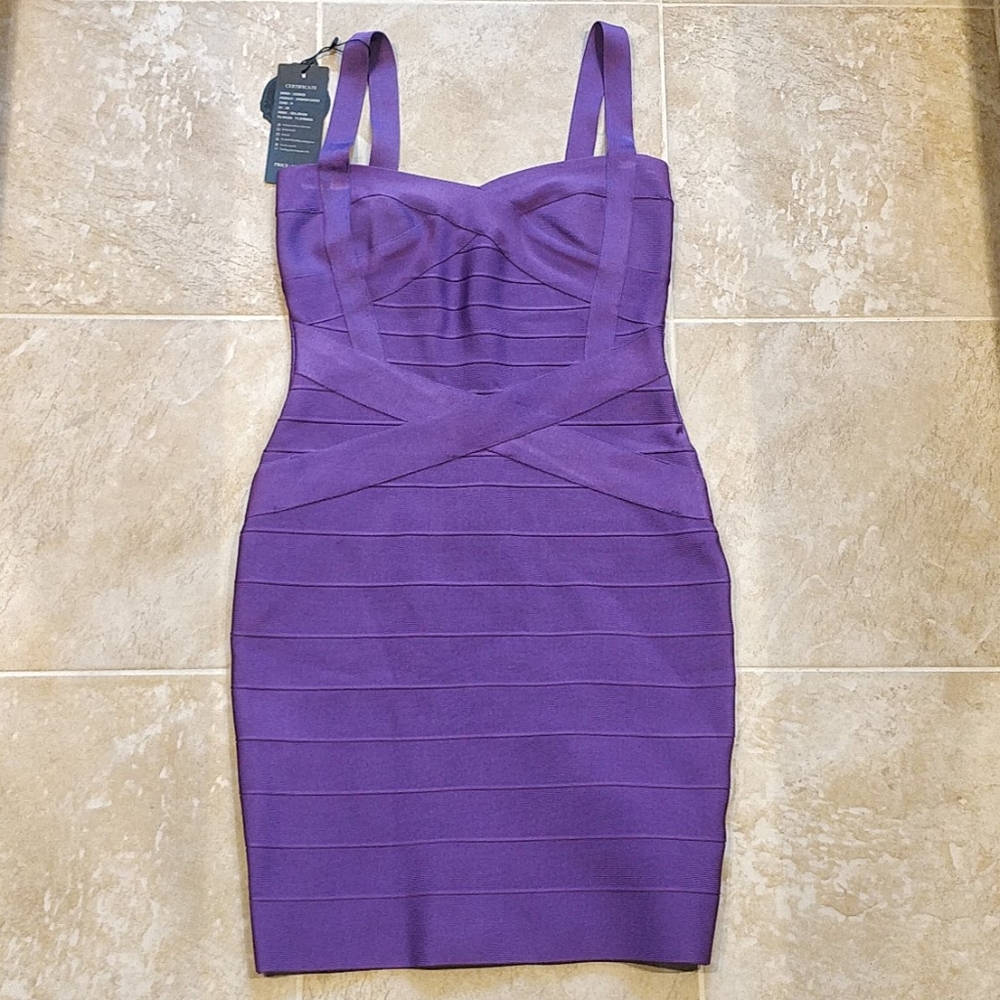 Purple Bandage Dress